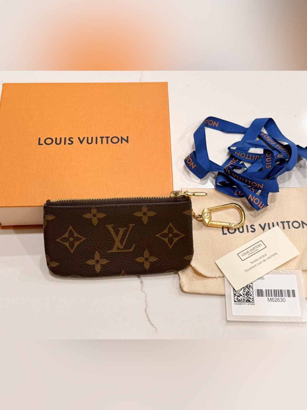 EUC Authentic Louis Vuitton Monogram Cles Key Pouch M62630 - Like New! - Picture 2 of 4